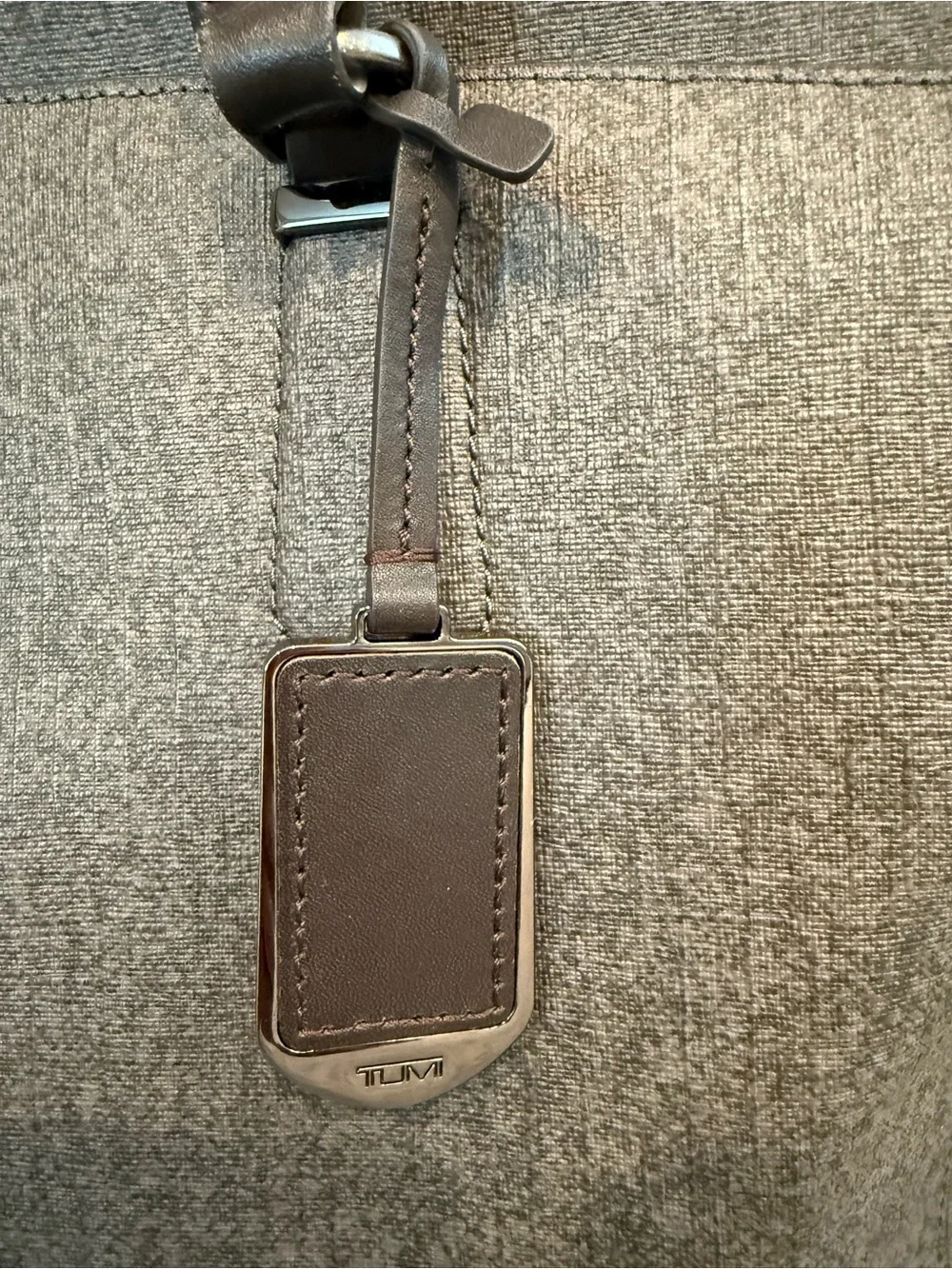 Tumi Sinclair Valerie Business Tote- gray coated canvas